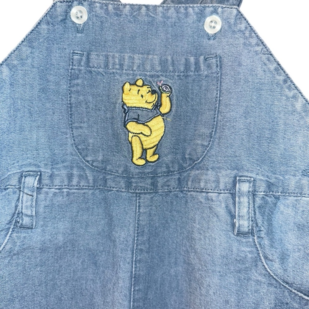 Vtg Disney store winnie the pooh overalls infant kids 12 months vintage - Picture 3 of 5